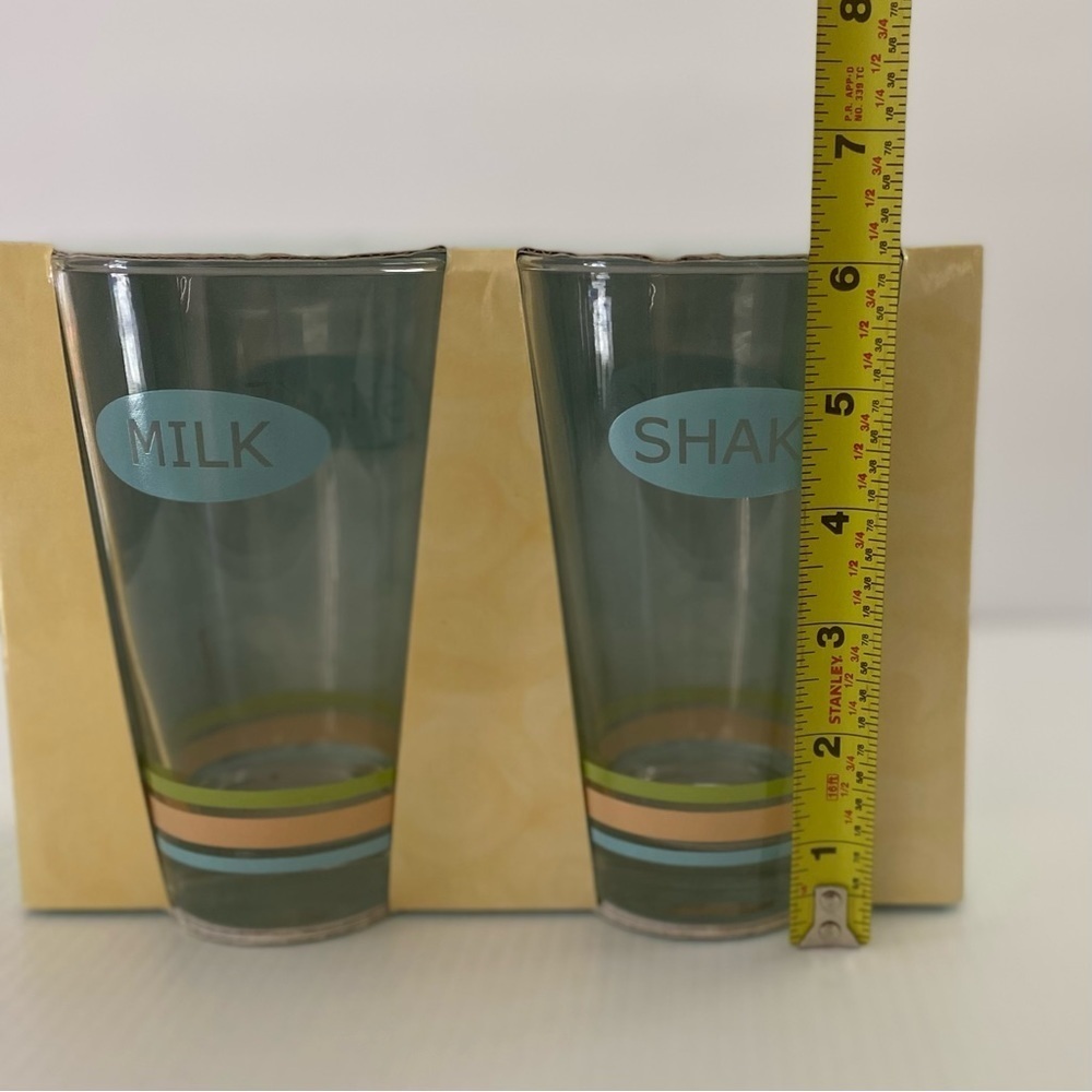 NIB/NWT Starbucks MILK SHAKE Drinking Glass Set - Picture 6 of 6